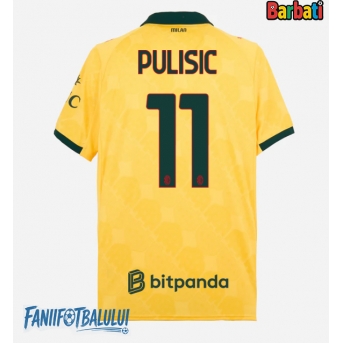 AC Milan Christian Pulisic #11 Tricou Fotbal Replică 2025-26 Barbati Treilea
